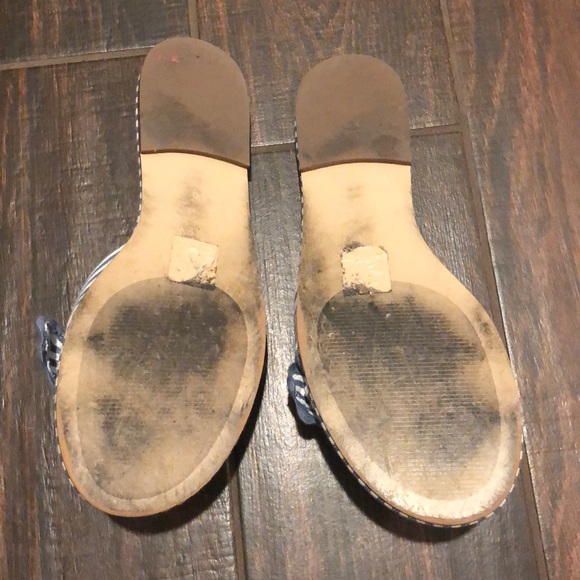 Like new Jcrew striped bow slide sandals 9 - Picture 5 of 5